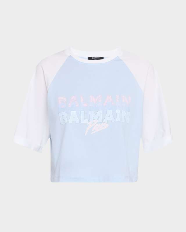 Cropped Paris Logo T-Shirt